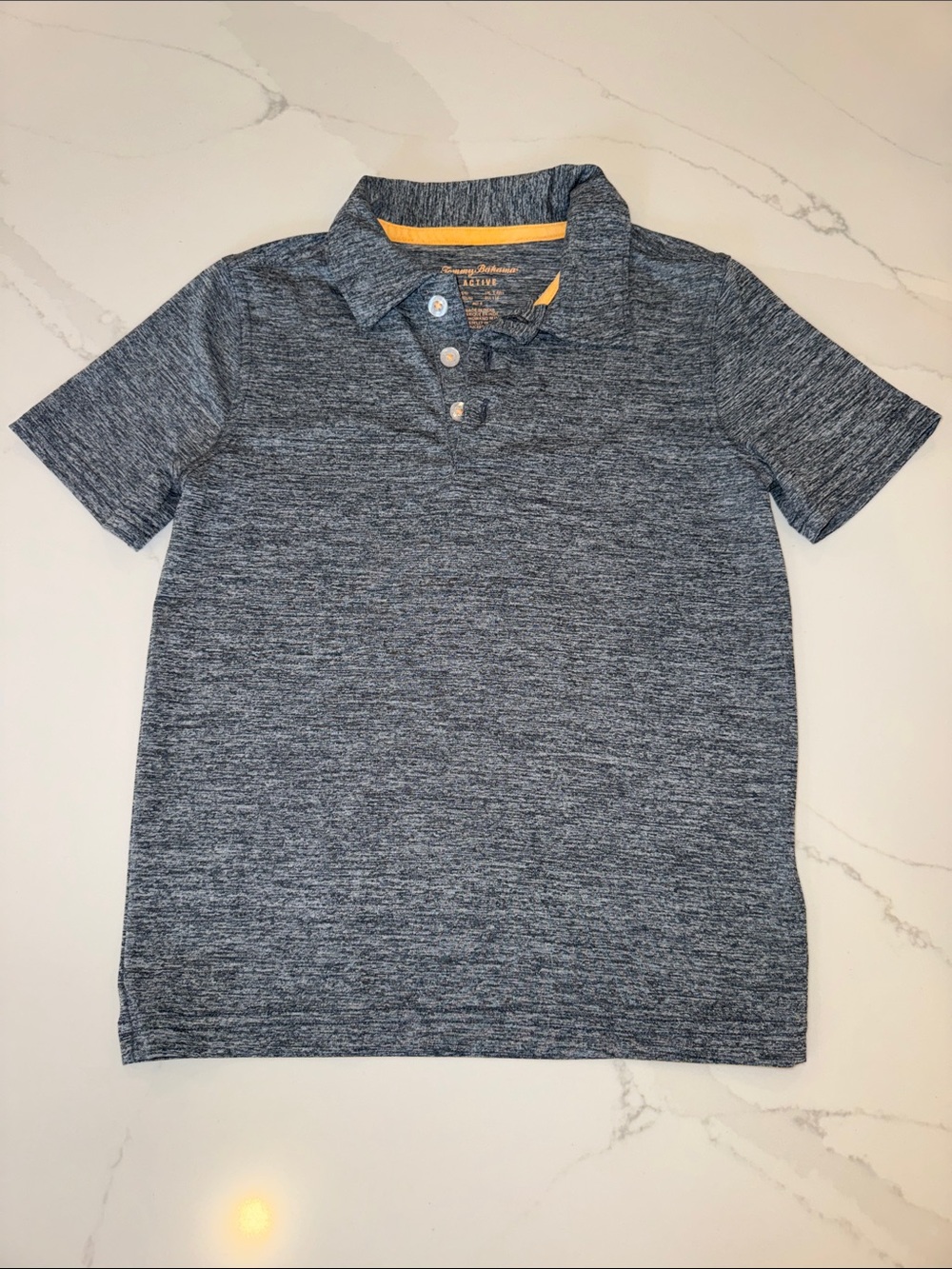 Tommy Bahama Active Boys Heather Navy Polo Shirt - 5/6